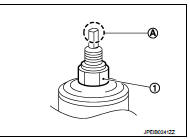  When installing the cap, securely engage the cap groove (A) with
