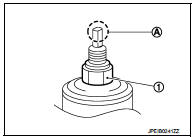  When installing the cap, securely engage the cap groove (A) with