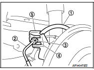 4. Tighten the flare nut to the specified torque with a flare nut