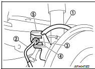 4. Tighten the flare nut to the specified torque with a flare nut