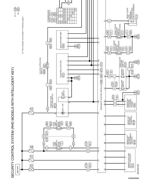 Wiring diagram - Security Control System with intelligent key system