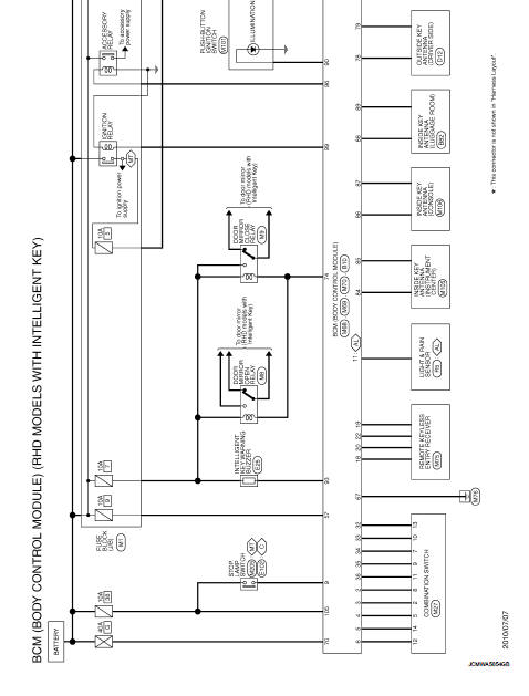 Wiring diagram - Body Control System With intelligent key system