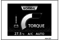 Engine torque gauge display characteristic (HR16DE)