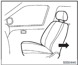 1. If you must install a booster seat in the front seat, move the seat to the