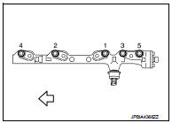 14. Remove fuel pressure sensor and fuel tube adaptor, if necessary.