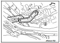 5. Remove stabilizer connecting rod. Refer to FSU-16, "Exploded View".
