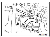 9. Remove parking brake cable mounting bolts. Refer to PB-4, "Exploded