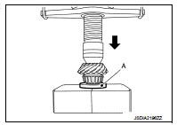 5. Install drive pinion oil seal to transfer case with drifts so that it