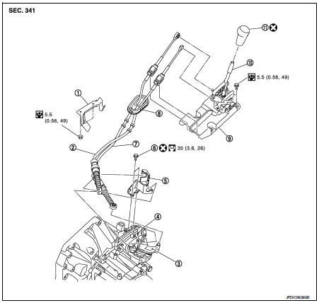 Nissan Juke 1.5 Diesel From 2010-2016 Gear Selector Linkage and Cable 