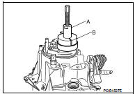 9. Remove position switch from transaxle case.