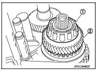 13. Remove 5th-reverse fork rod (1), as per the following procedure.