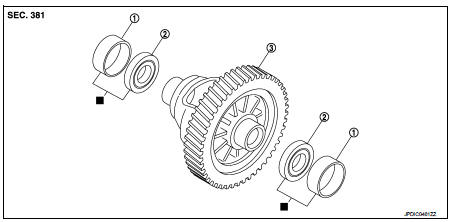 1. Differential side bearing outer race