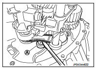 29. Install transaxle case to clutch housing while rotating shifter