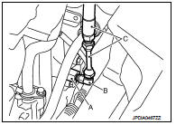 4. Securely engage the parking brake so that the tires do not turn.