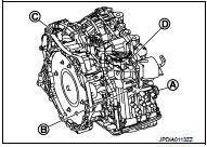 18. Turn crankshaft, and remove the four tightening nuts (