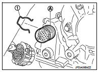 18. Install the oil pan to the transaxle case with the following procedure.