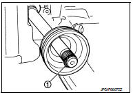 7. Install joint sub-assembly (1) to shaft using plastic hammer.