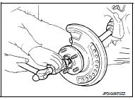 10. Remove shaft assembly from wheel hub assembly.