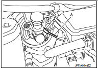 • The piston (A) of the master cylinder assembly is