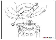 3. Install pulley assembly (1) using pulley installer