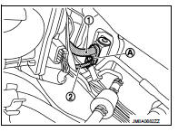 6. Remove mounting bolt (A), and then remove low-pressure flexible