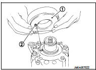 3. Install pulley assembly (1) using pulley installer