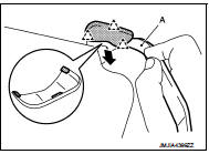 2. Remove sun visor assembly fixing screw, and then remove sun visor