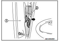 2. Disconnect rear door harness connector.