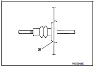  Check that hood lock control cable is properly engaged with hood lock.