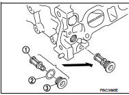 2. Install intake and exhaust valve timing controlsolenoid valves.