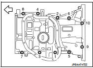 2. Install rear oil seal with the following procedure: