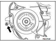 • When first turning the crankshaft the camshaft sprocket (INT)