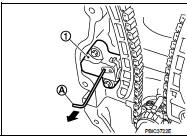 5. Check matching mark position of timing chain and each sprocket again.