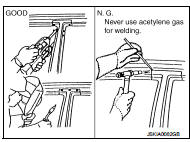 • Spot welding on HSS panels is harder than that of an ordinary