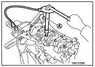 • After installing the mounting bolts, check that crankshaft can be rotated