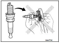  Spark plug gap adjustment is not required between replacement