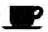 Driver alert coffee cup icon