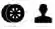Maintenance indicator icon representing tools