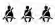 Rear seat belt status icon