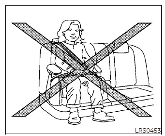 Compatibility check of a booster seat within the Nissan Leaf rear passenger seat