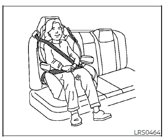 Proper head support verification for a child using a booster seat