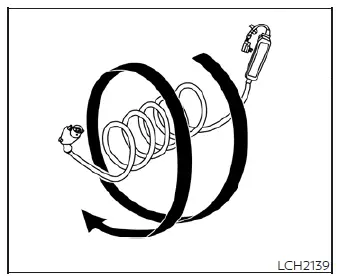 Step-by-step storage guide for the Nissan Leaf charging equipment