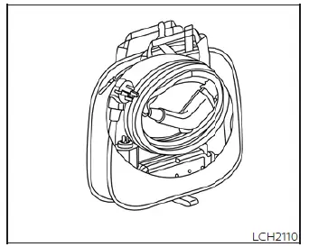 Placing the Nissan Leaf EVSE into the protective carrying case