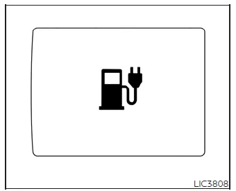 Physical charge port lid switch located on the Nissan Leaf dashboard