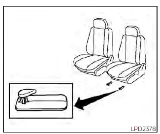 Genuine Nissan Leaf floor mats properly secured to the vehicle carpet
