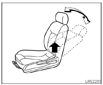 Seat adjustment bar used for sliding the Nissan Leaf front seat