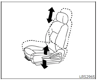 Reclining lever for Nissan Leaf seatback adjustment