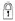 Lock icon button on the key fob