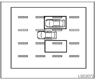 Diagram illustrating the I-BSI system preventing an unsafe lane change during an overtake maneuver