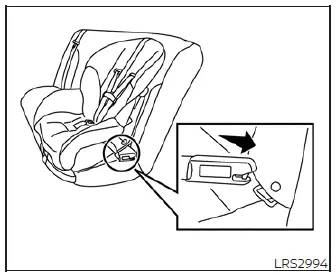 Rigid-mounted forward-facing child restraint connected to Nissan Leaf LATCH anchors
